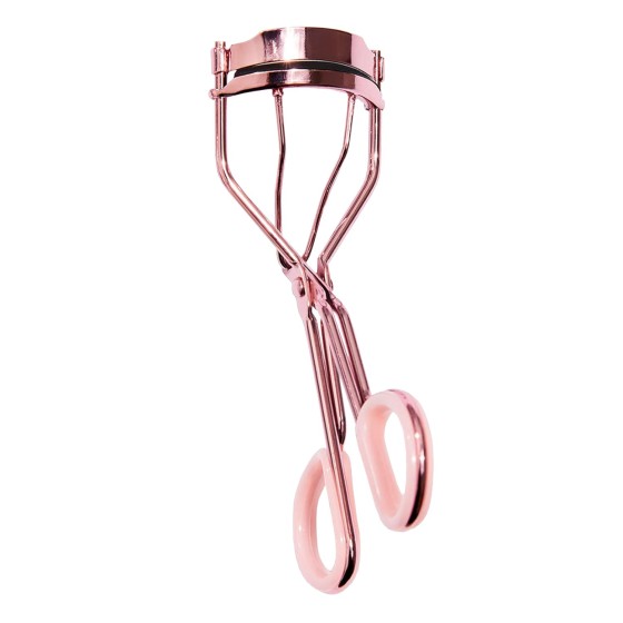 Pro Eyelash Curler - Rose Gold Wide-Eyed Curl and Lift Tool for Long-Lasting, Gentle Lash Definition - Premium Silicone Pad, Precision Molded Fit